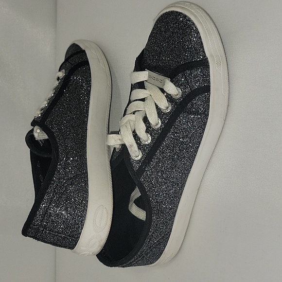 bebe Dane-L Lace-Up Glittery Sneakers - Picture 2 of 4